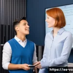 보컬트레이너 취업 필수 조건 - **Vocal Anatomy Lesson in a Modern Studio**
    "A professional, empathetic female vocal coach in he...
